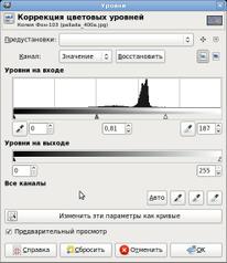 коррекция цветовых уровней